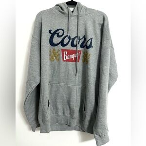 NWT Tee Luv Coors Banquet Hoodie Large